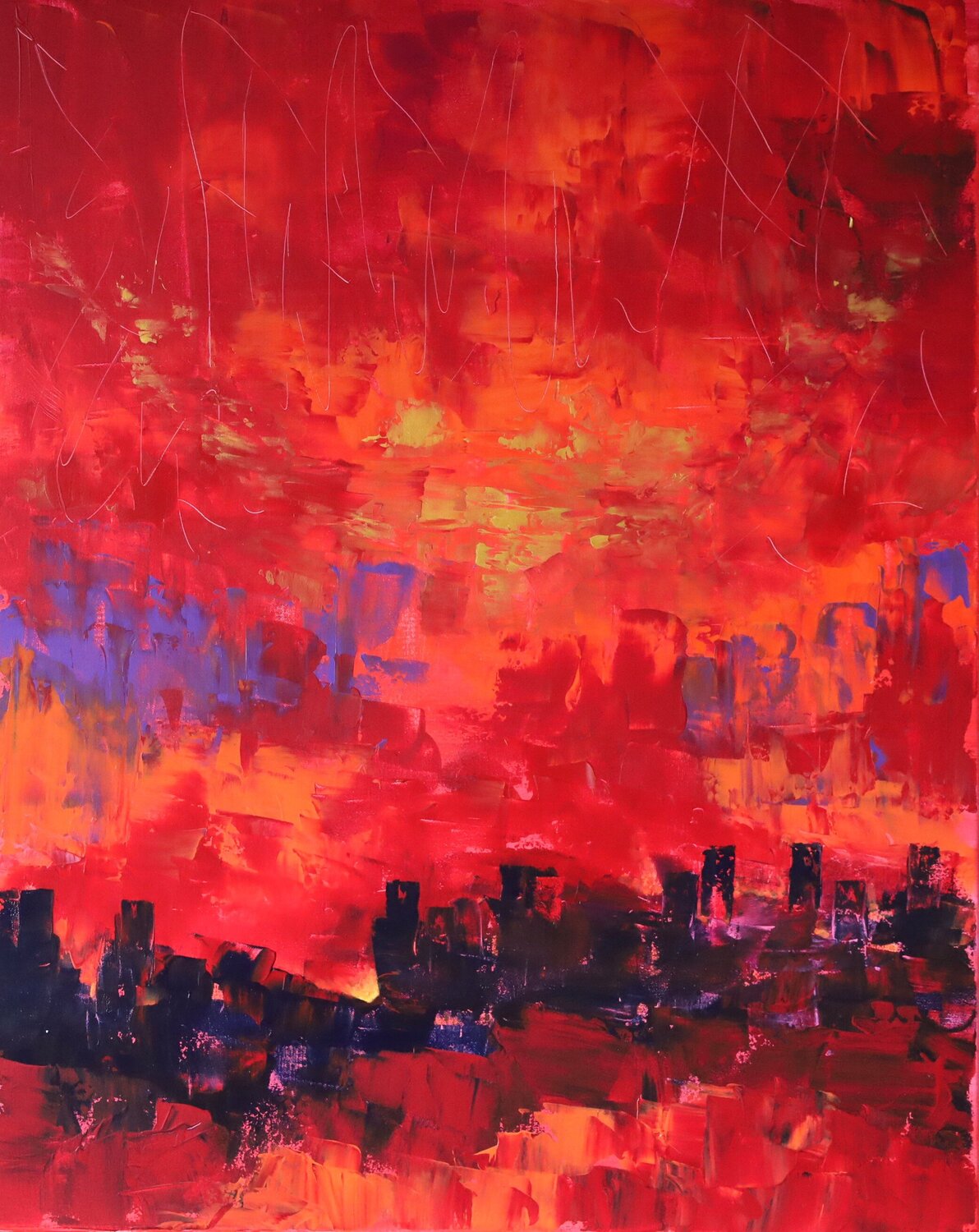 Juste une illusion MONIQUE KAWKA Original painting for sale