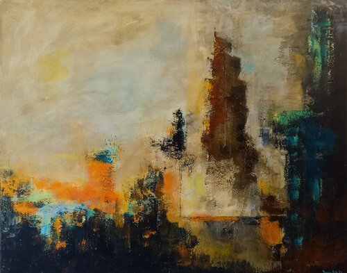 Le città invisibili n°14 by Roberto Broggi, Painting for Sale on Select