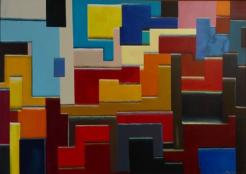 Geometrie sonore per orchestra da camera by Roberto Broggi, Painting for Sale on Select