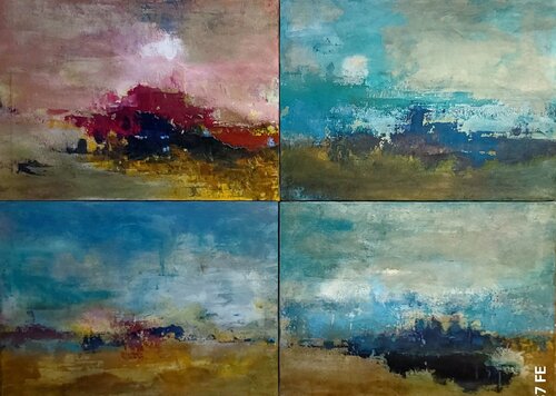 Dialoghi del presente (in memoria di Luciano Cilio) by Roberto Broggi, Painting for Sale on Select