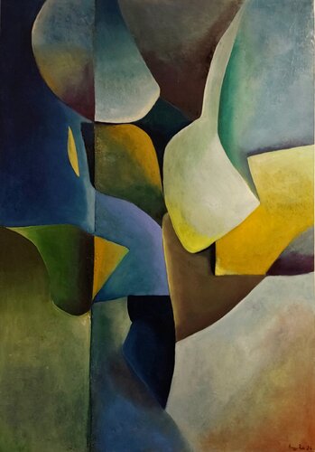 Geometrie invernali  n 1 by Roberto Broggi, Painting for Sale on Select
