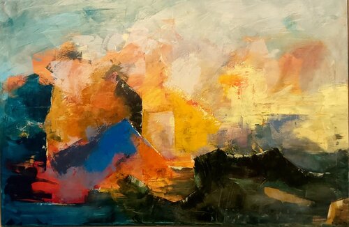 Who loves the sun by Roberto Broggi, Painting for Sale on Select