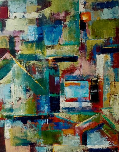 Dialogo n° 6 by Roberto Broggi, Painting for Sale on Select