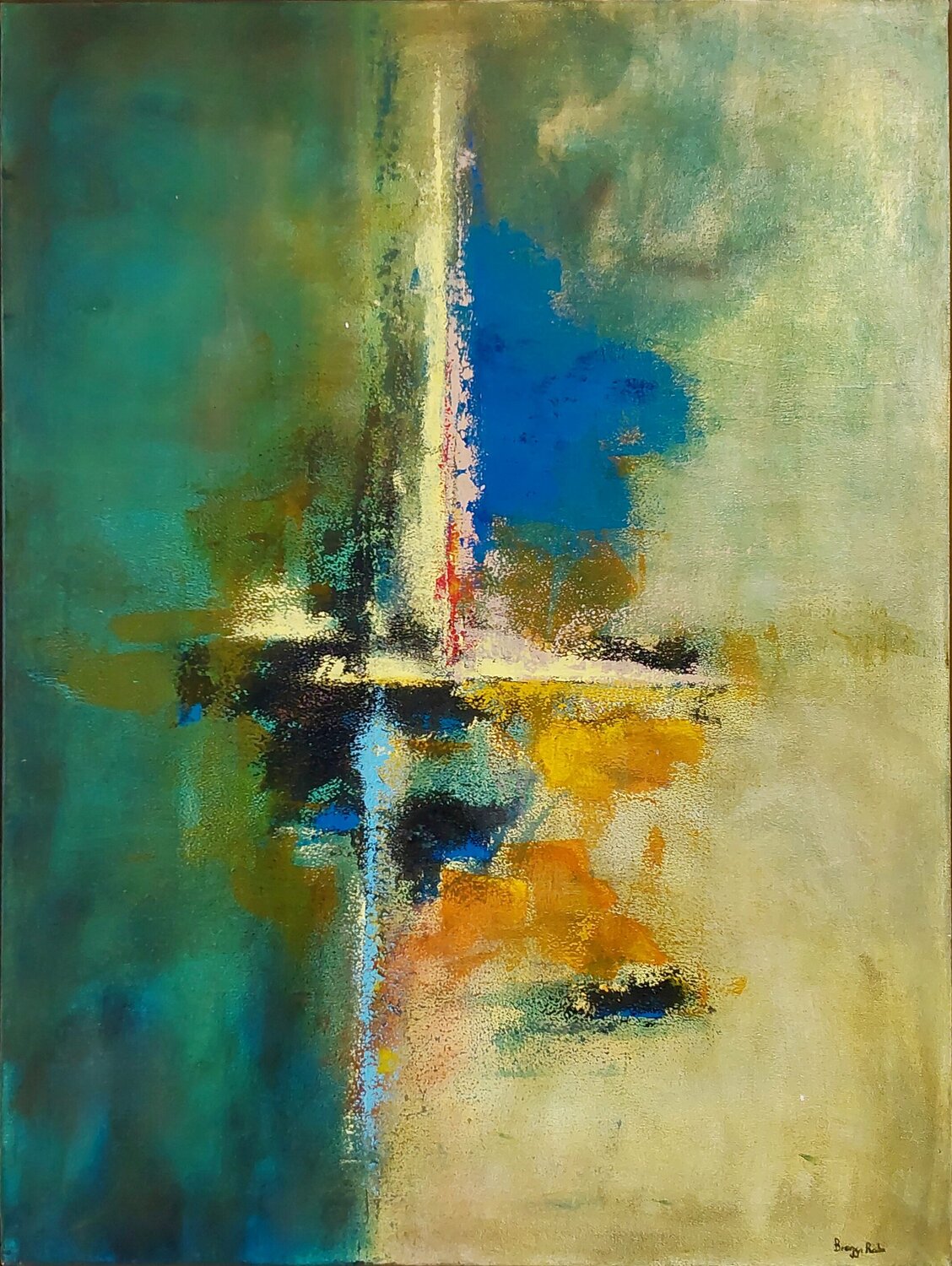 Musica concreta n° 13 Roberto Broggi Original painting for sale