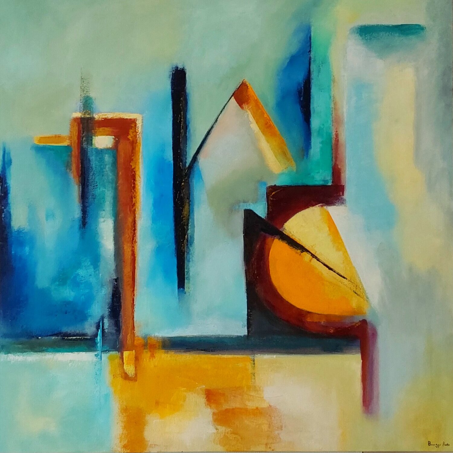 All'ombra dell'ultimo sole Roberto Broggi Original painting for sale
