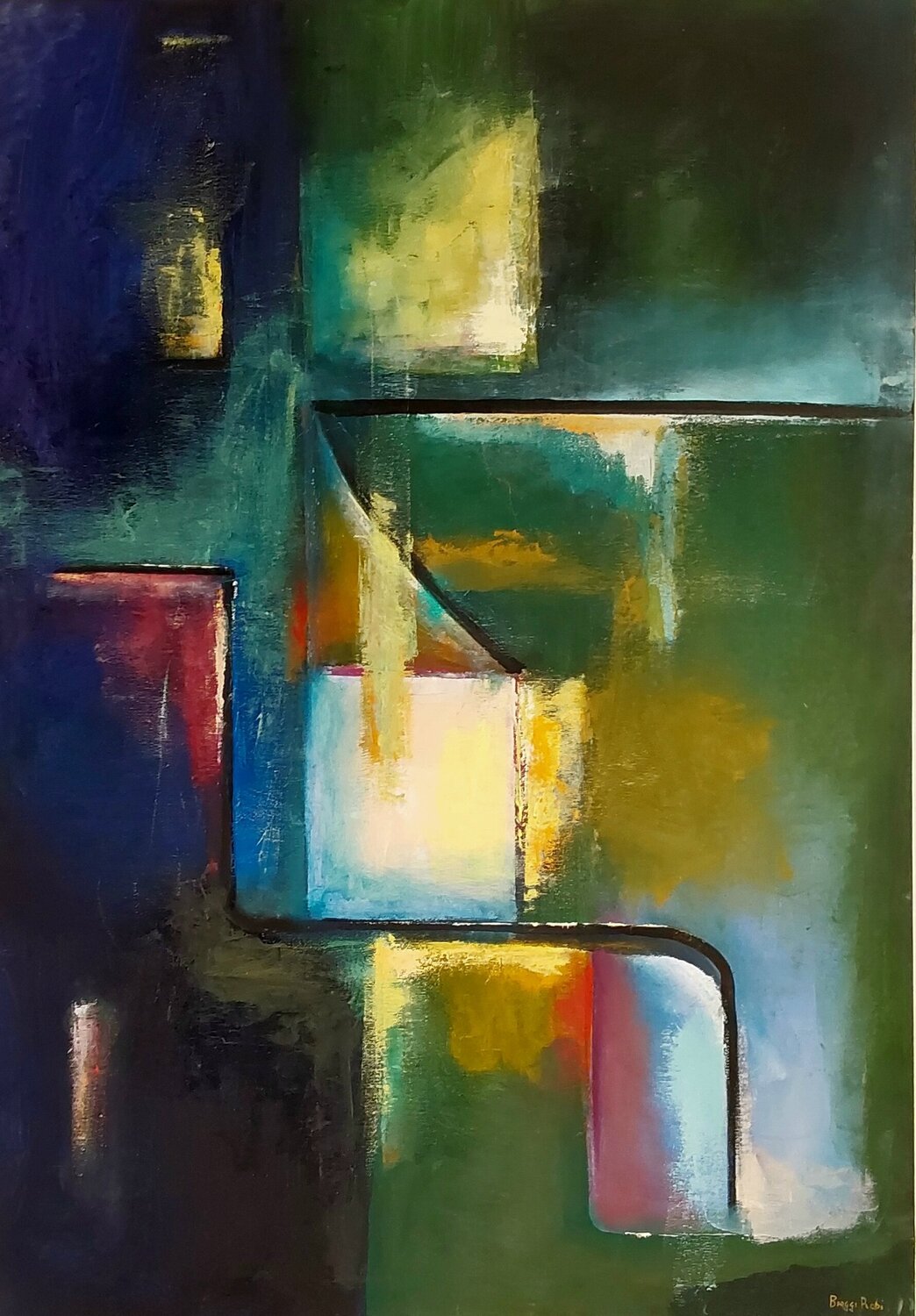 Dialogo n° 3 Roberto Broggi Original painting for sale