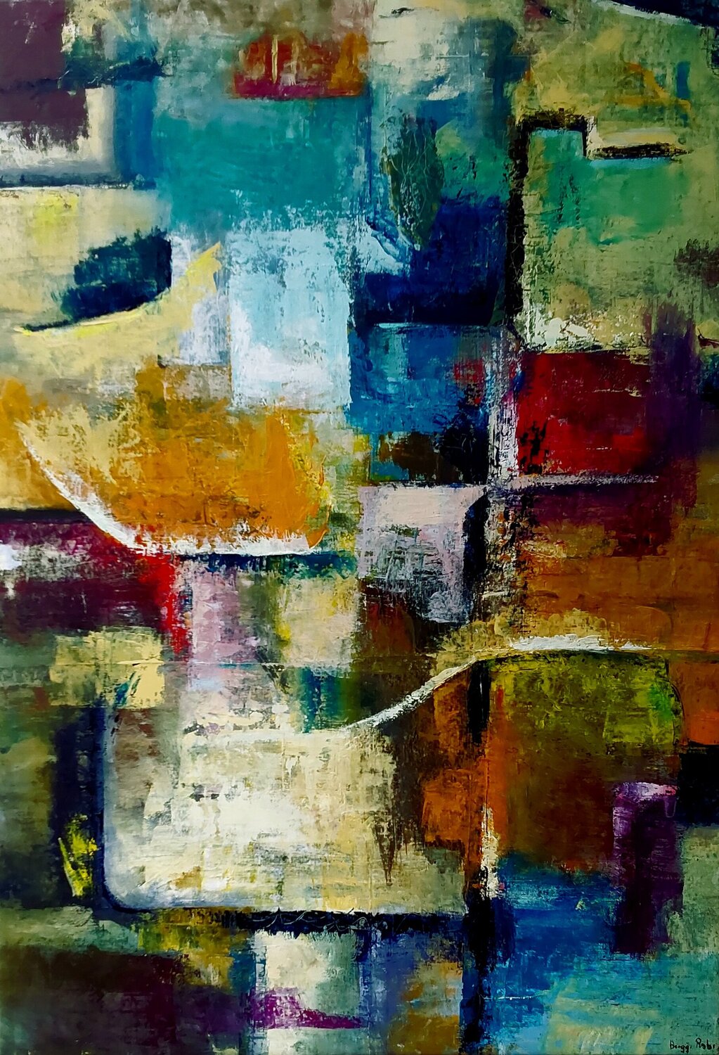 Dialogo n° 4 Roberto Broggi Original painting for sale