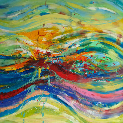 Easy to live with by Jana Magdova, Painting for Sale on Select