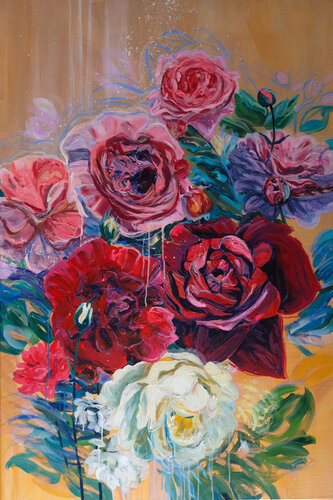 Charming red roses by Jana Magdova, Painting for Sale on Select