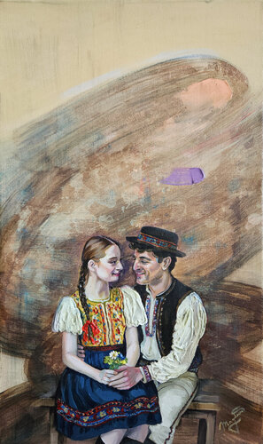 Tender love by Jana Magdova, Painting for Sale on Select