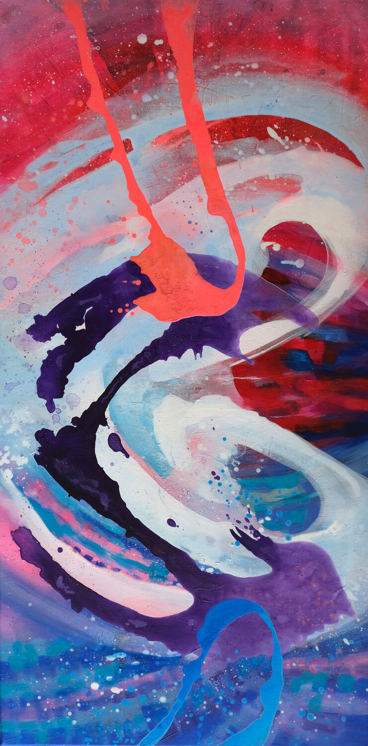 Playful complexity Jana Magdova Original painting for sale