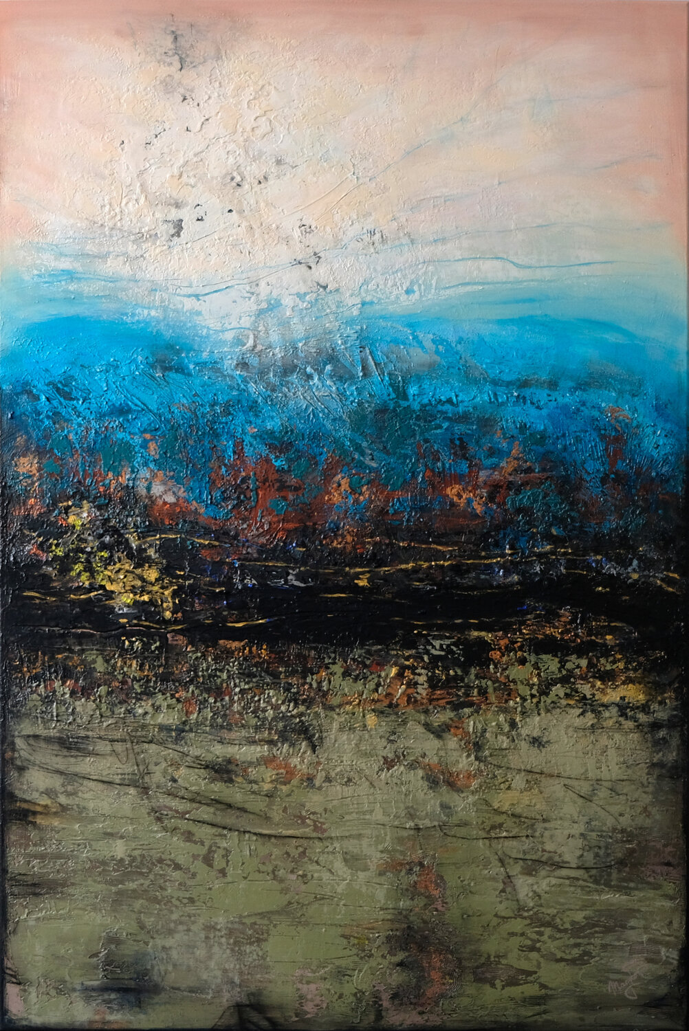 TIDE OF TERRA Jana Magdova Original painting for sale