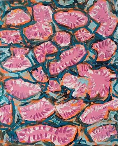 Muscheln im Sand by Susanne Stahr, Painting for Sale on Select