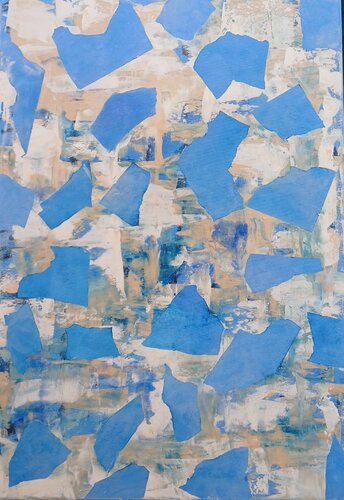 Azurblaue Rhythmen by Susanne Stahr, Painting for Sale on Select