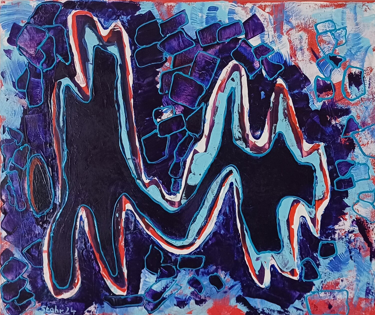 Herrchen und Hund Susanne Stahr Original painting for sale