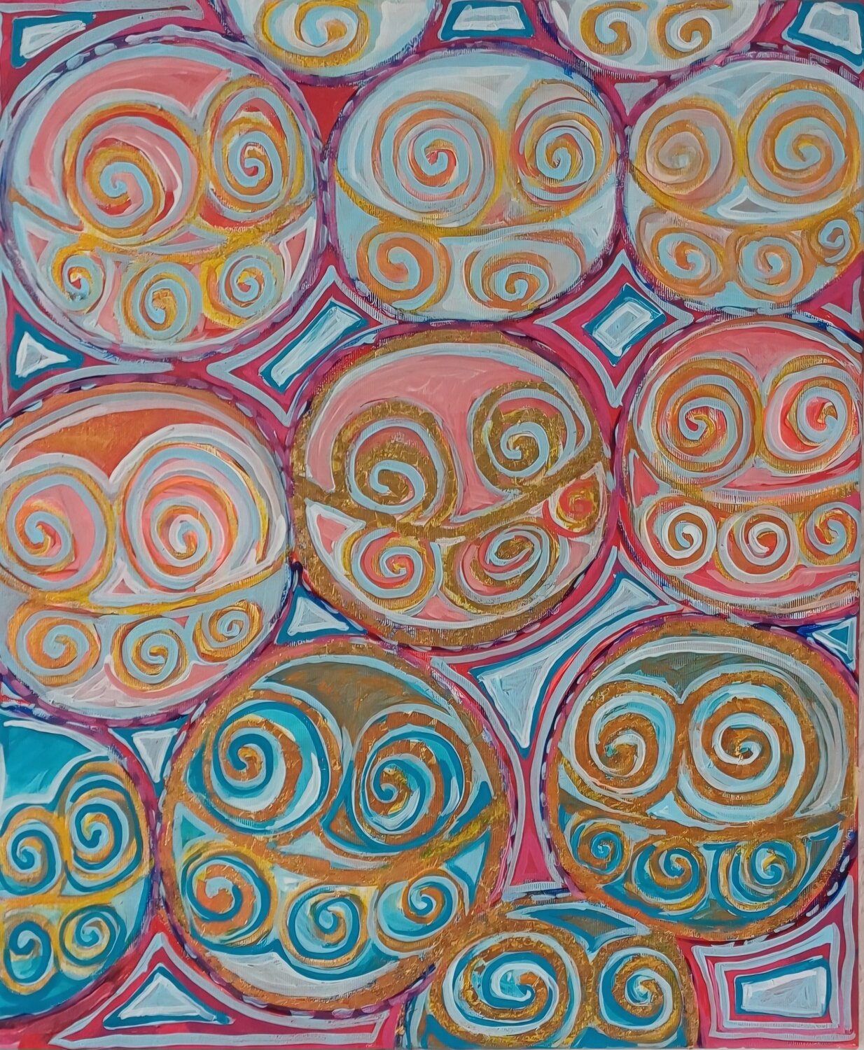 Spiral Pattern Susanne Stahr Original painting for sale