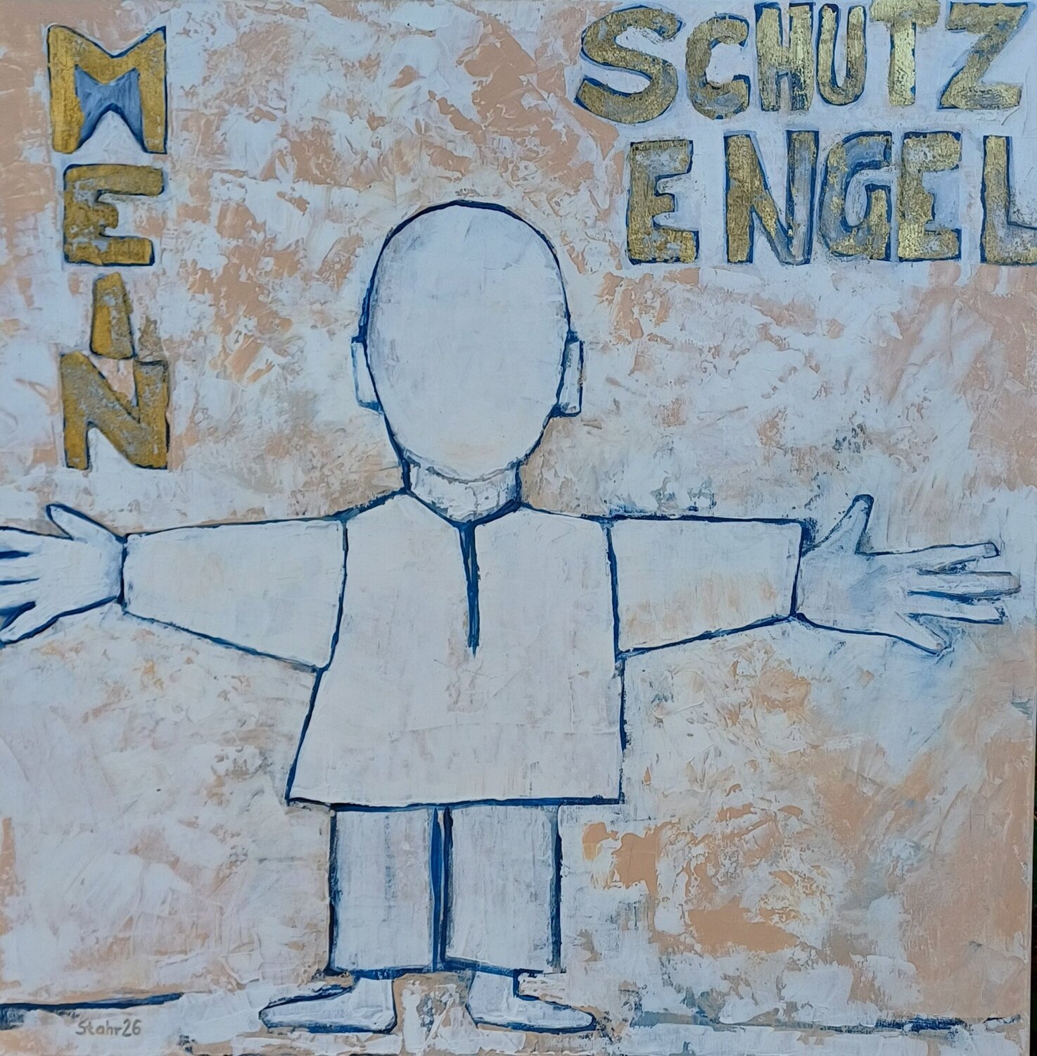 Mein Schutzengel Susanne Stahr Originalgemälde zu verkaufen