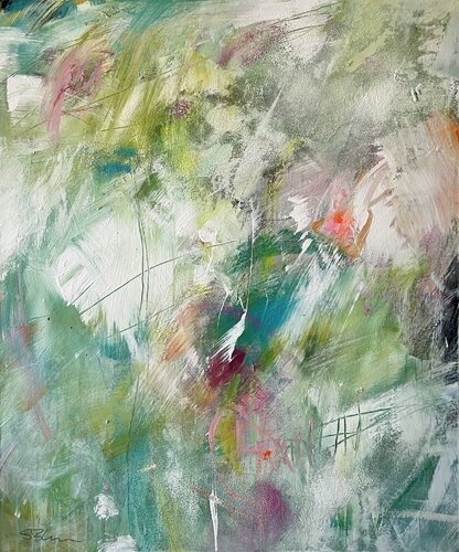 finally spring by Susanne Blum, Painting for Sale on Select