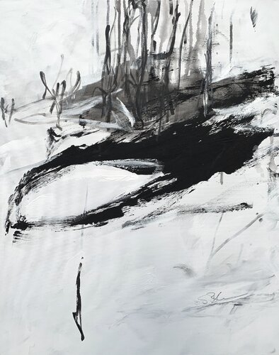 wintermood (1) by Susanne Blum, Painting for Sale on Select