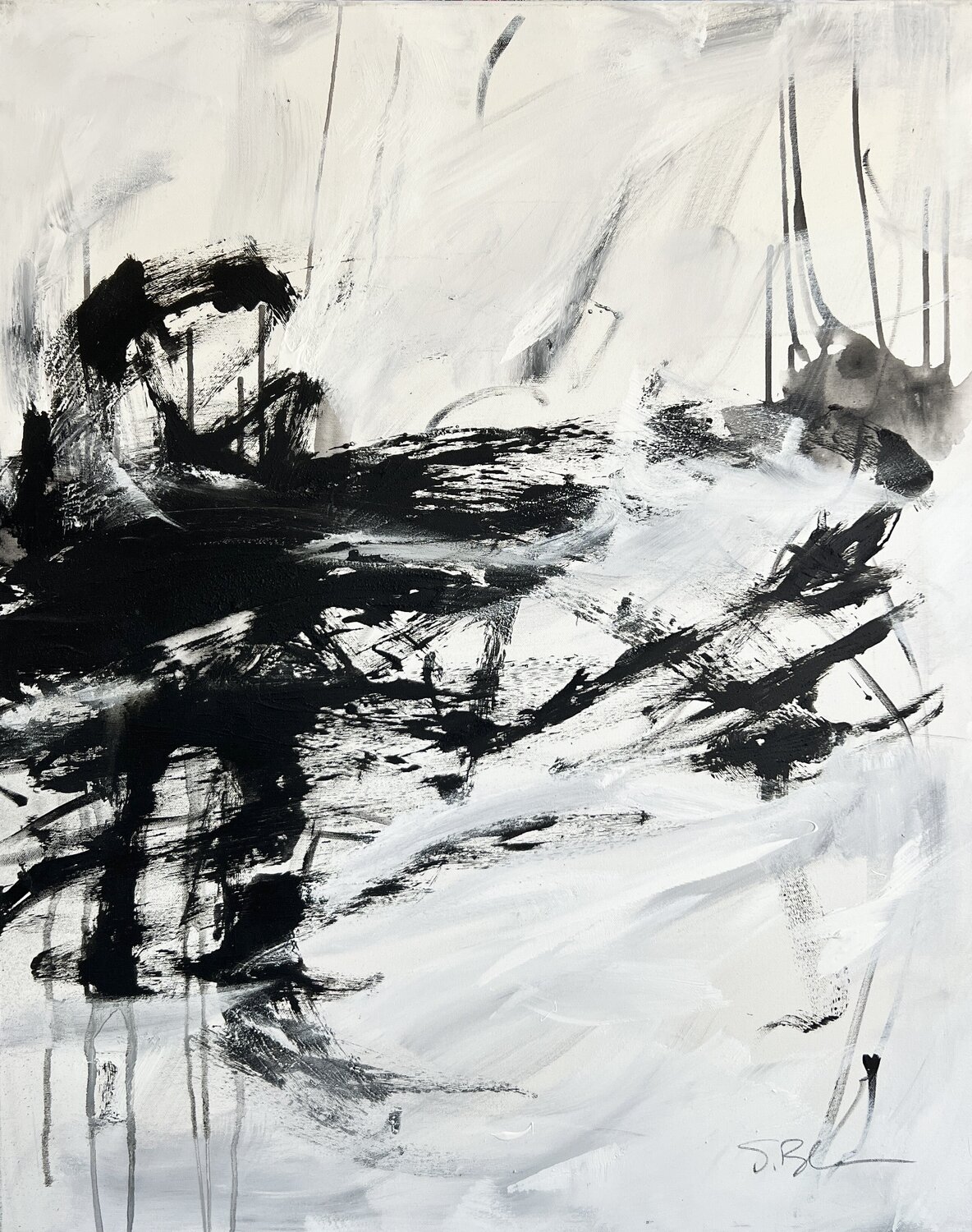 wintermood (2) Susanne Blum Original painting for sale