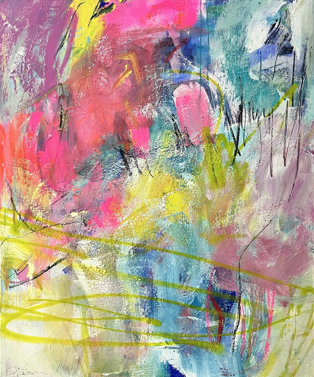 this summer seems to last forever Susanne Blum Original painting for sale