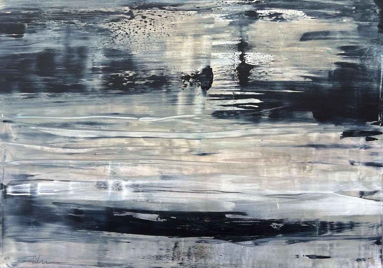when the night has come Susanne Blum Original painting for sale