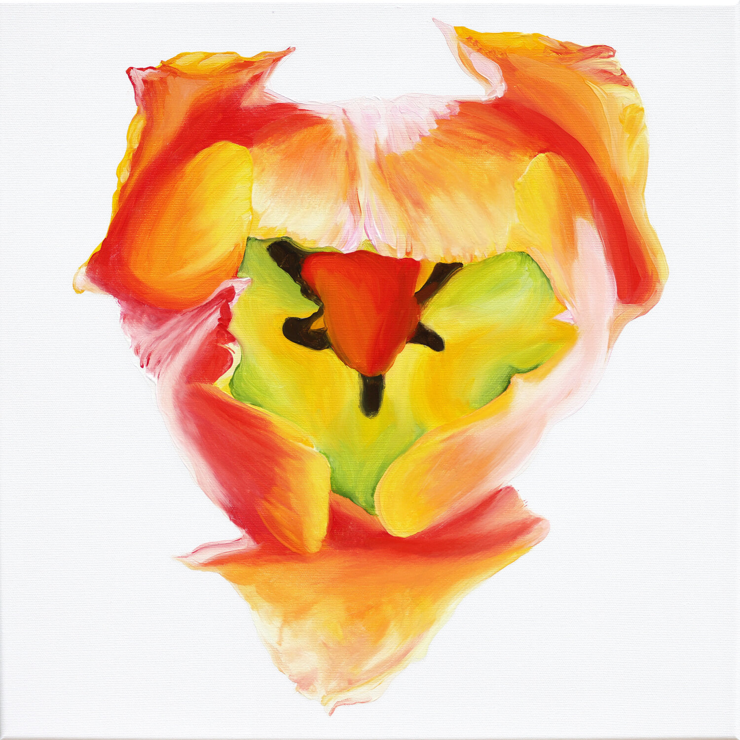 Little Tulip Babe No.2 Sabine Siewert Original painting for sale