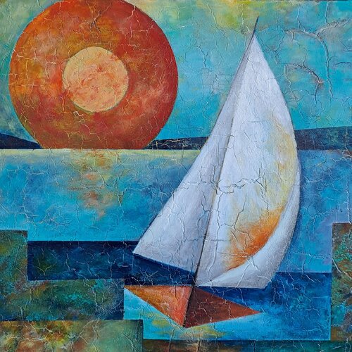 Voilier by helene icard, Painting for Sale on Select
