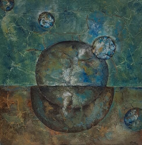 Noyau terrestre by helene icard, Painting for Sale on Select