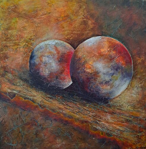 Les boules by helene icard, Painting for Sale on Select