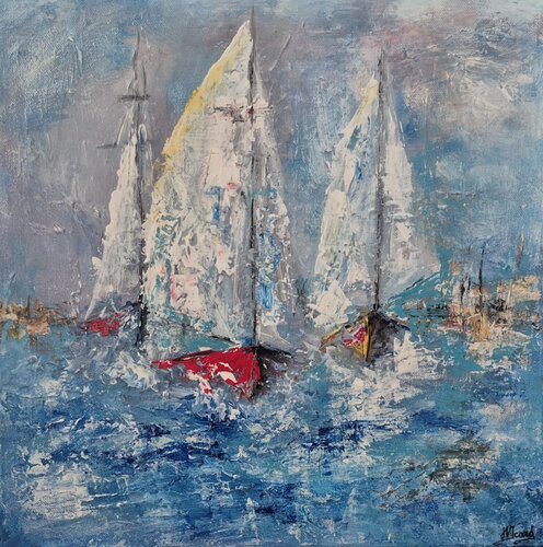 The regatta by helene icard, Painting for Sale on Select
