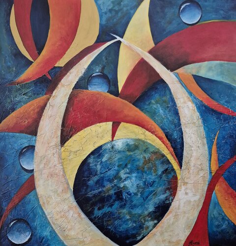 The birth of the world by helene icard, Painting for Sale on Select