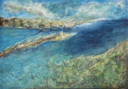 Le Passage des eaux by helene icard, Painting for Sale on Select