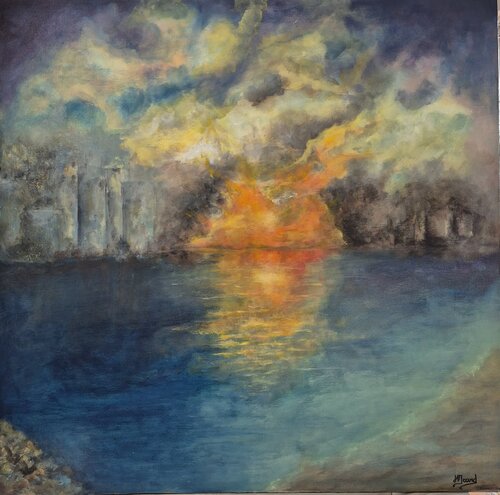 Les rivages de l'invisible by helene icard, Painting for Sale on Select