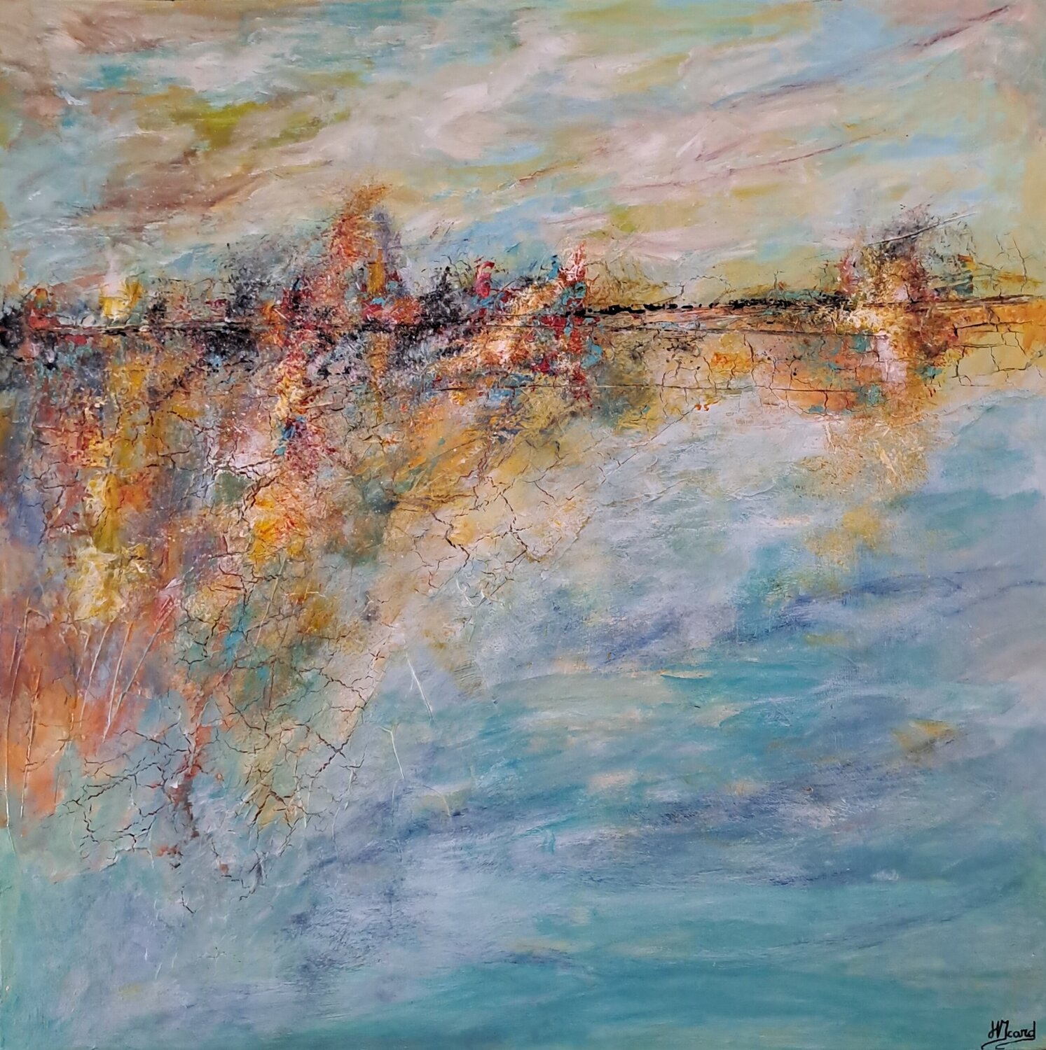 La Lagune helene icard Original painting for sale