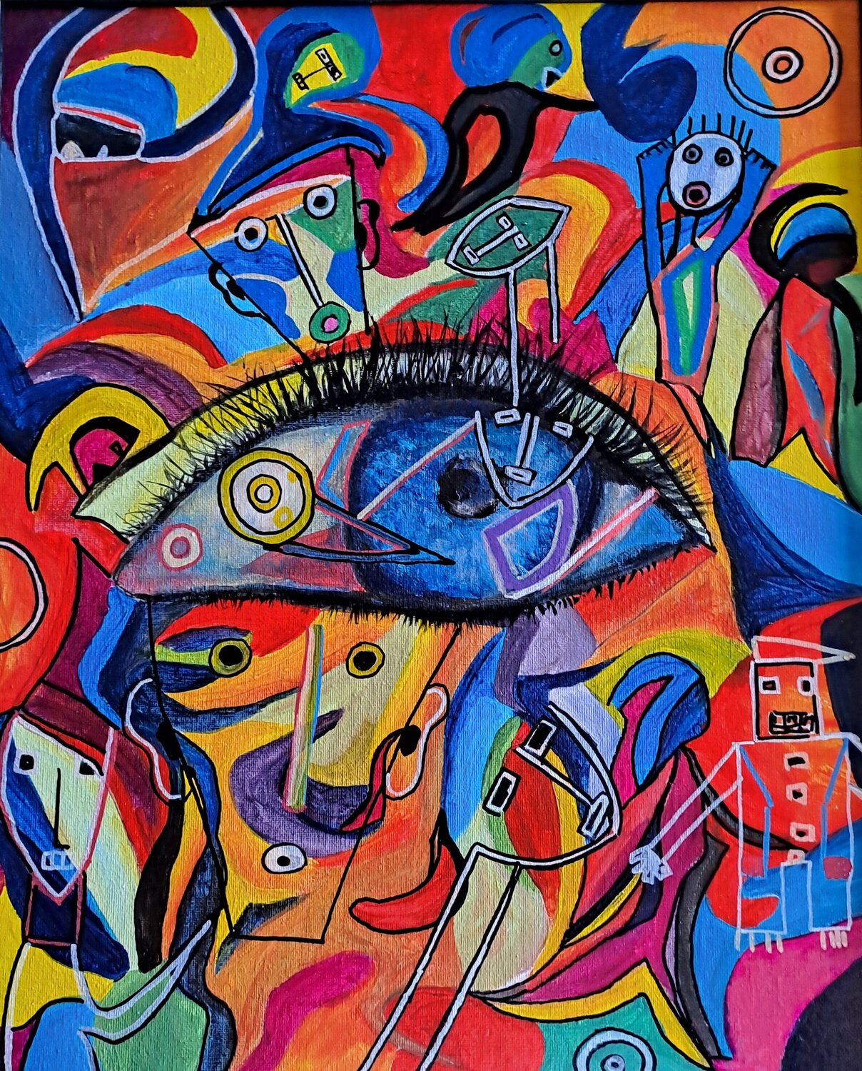 L'oeil helene icard Original painting for sale