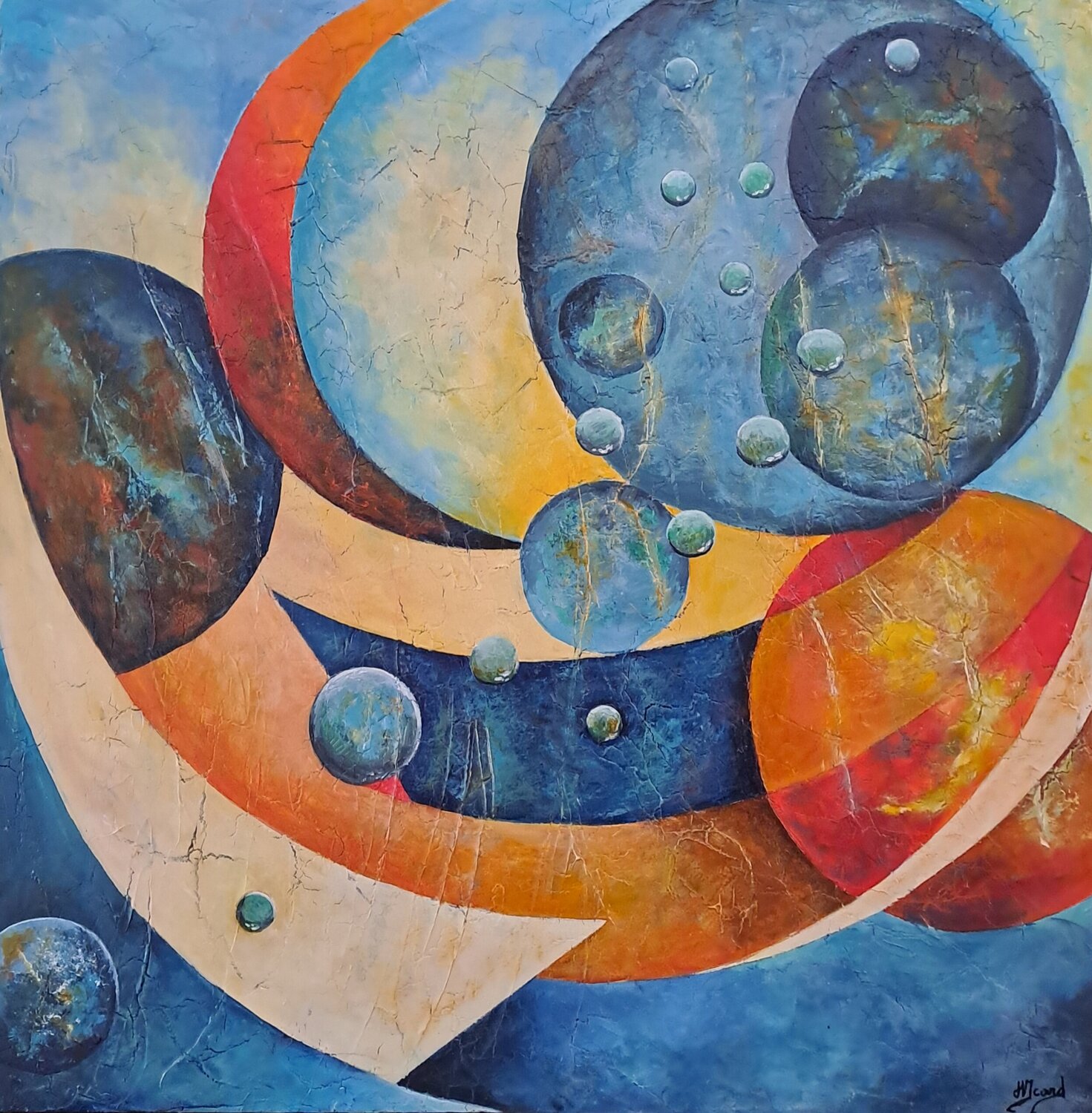 Effervescence helene icard Original painting for sale
