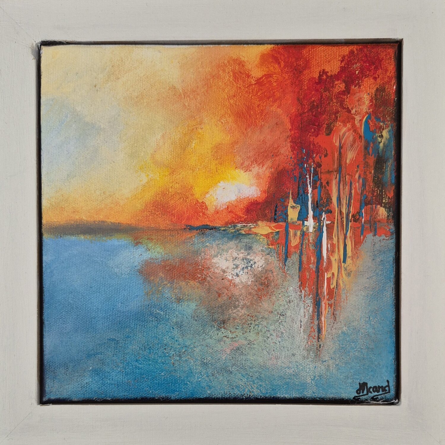 Fire helene icard Original painting for sale