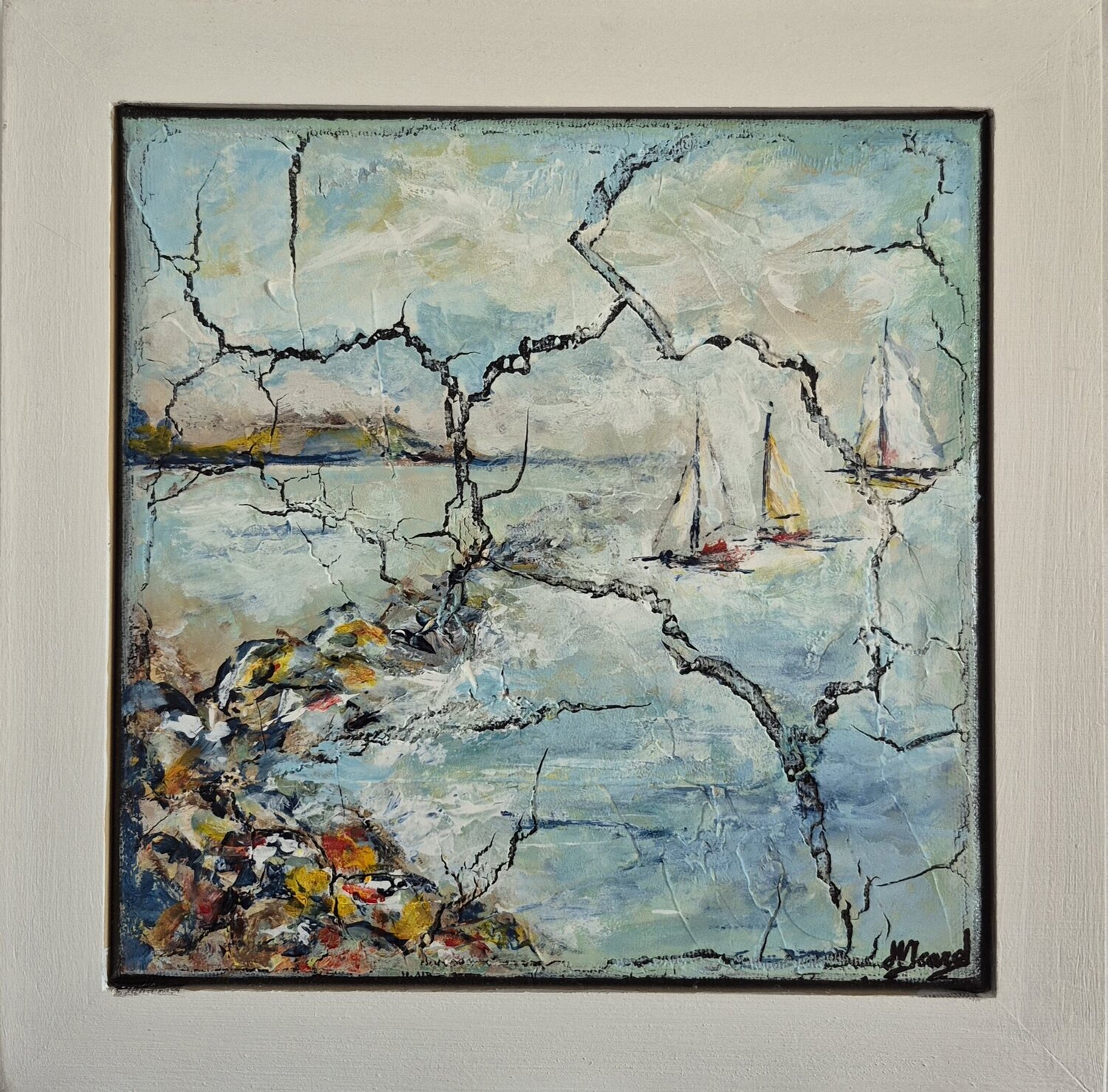 Bord de mer helene icard Original painting for sale