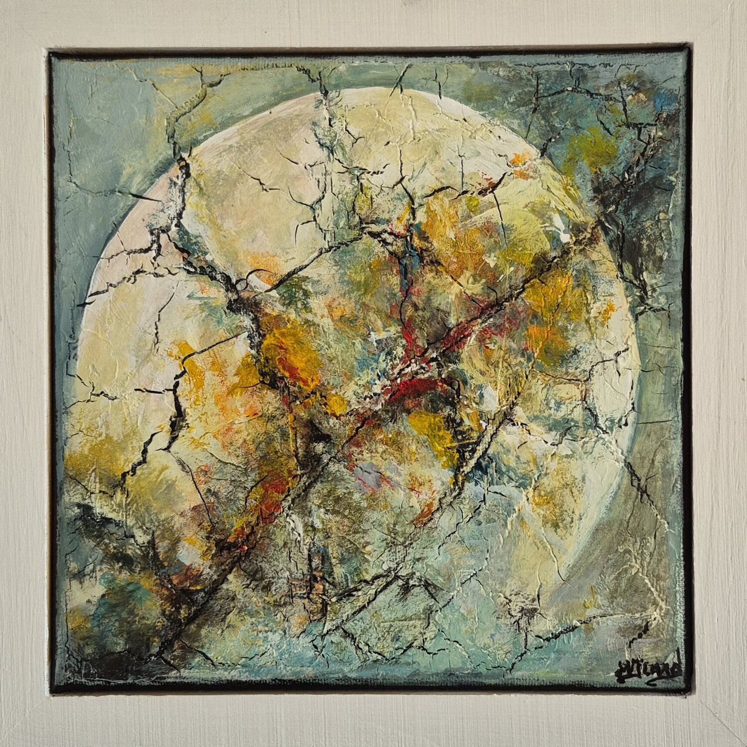 Lune rousse helene icard Original painting for sale