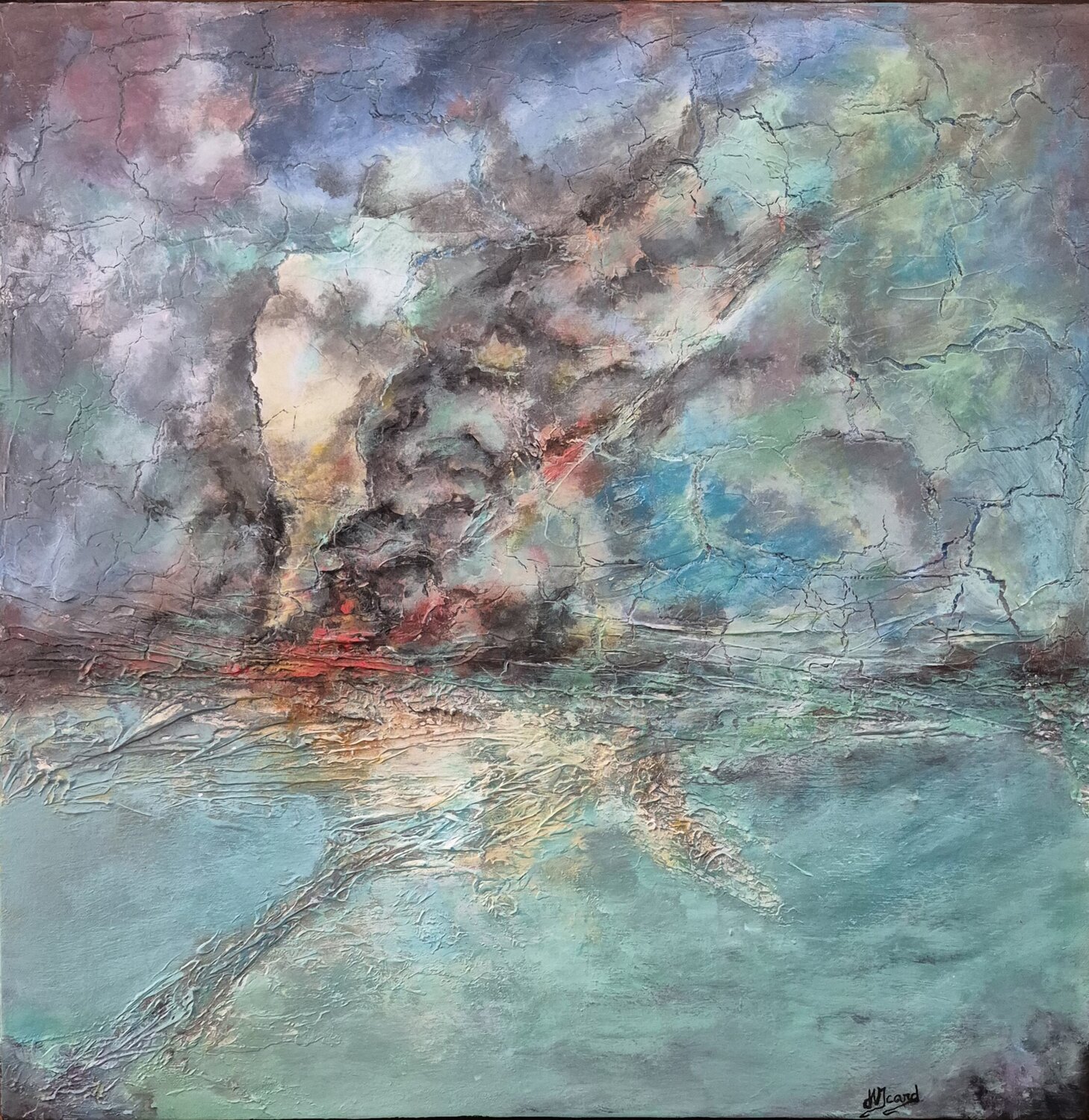 L'éclaircie silencieuse helene icard Original painting for sale