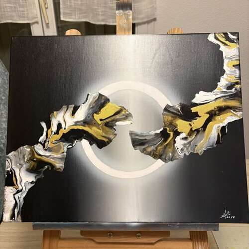 black gold #1 by sebastien mirabells, Painting for Sale on Select