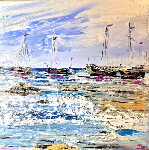 Im Hafen by Petra Erengil, Painting for Sale on Select