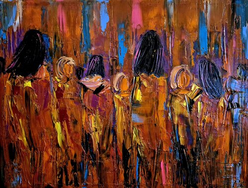 People by Petra Erengil, Painting for Sale on Select