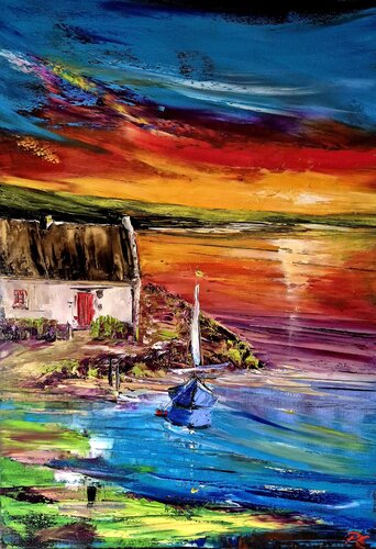 Day goes by by Petra Erengil, Painting for Sale on Select