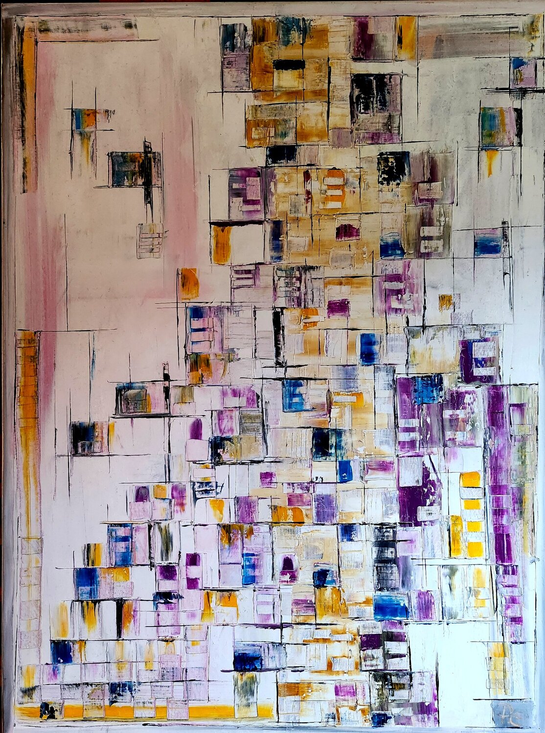 Verschachtelt Petra Erengil Original painting for sale