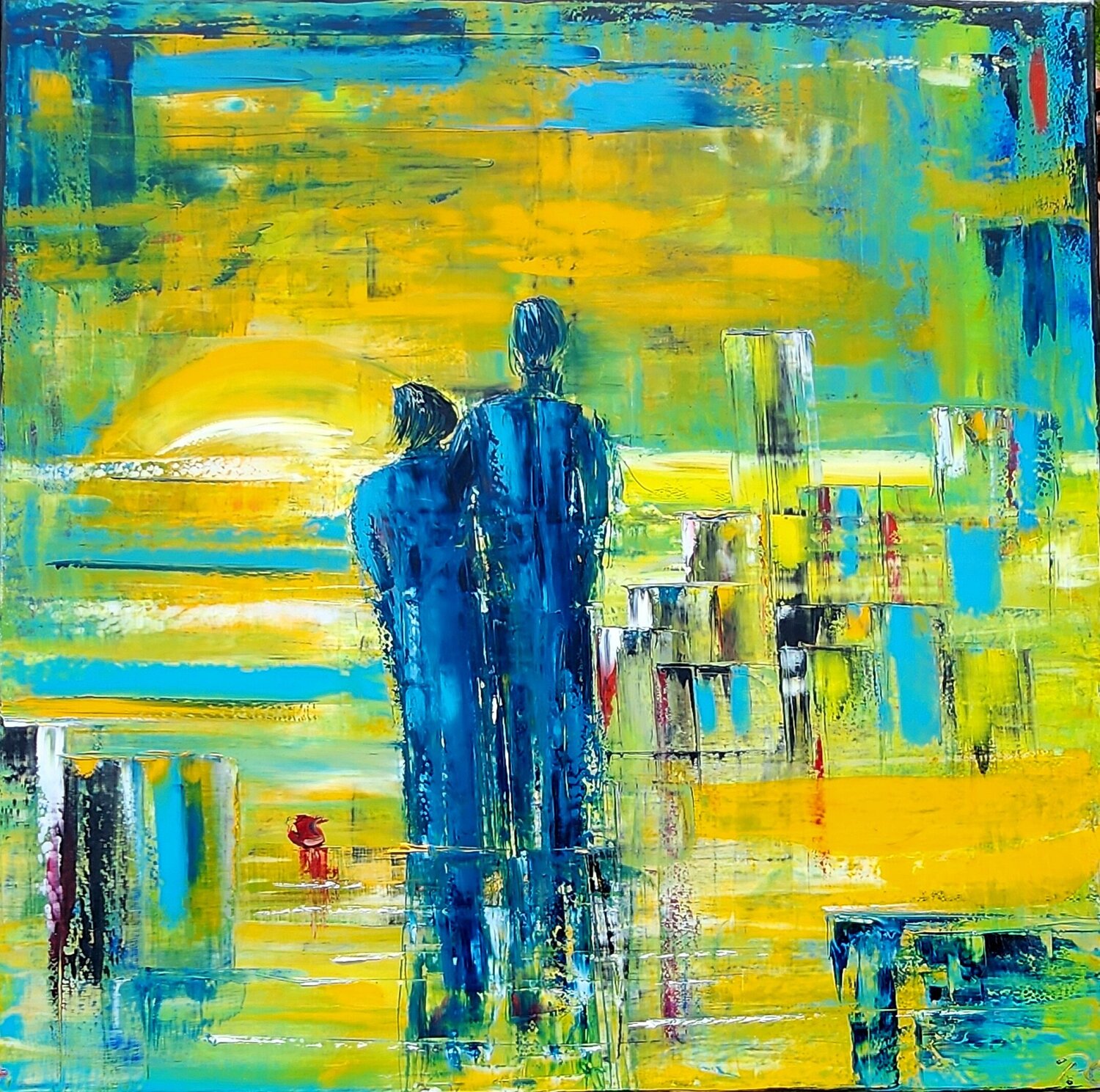 Neben dir Petra Erengil Original painting for sale