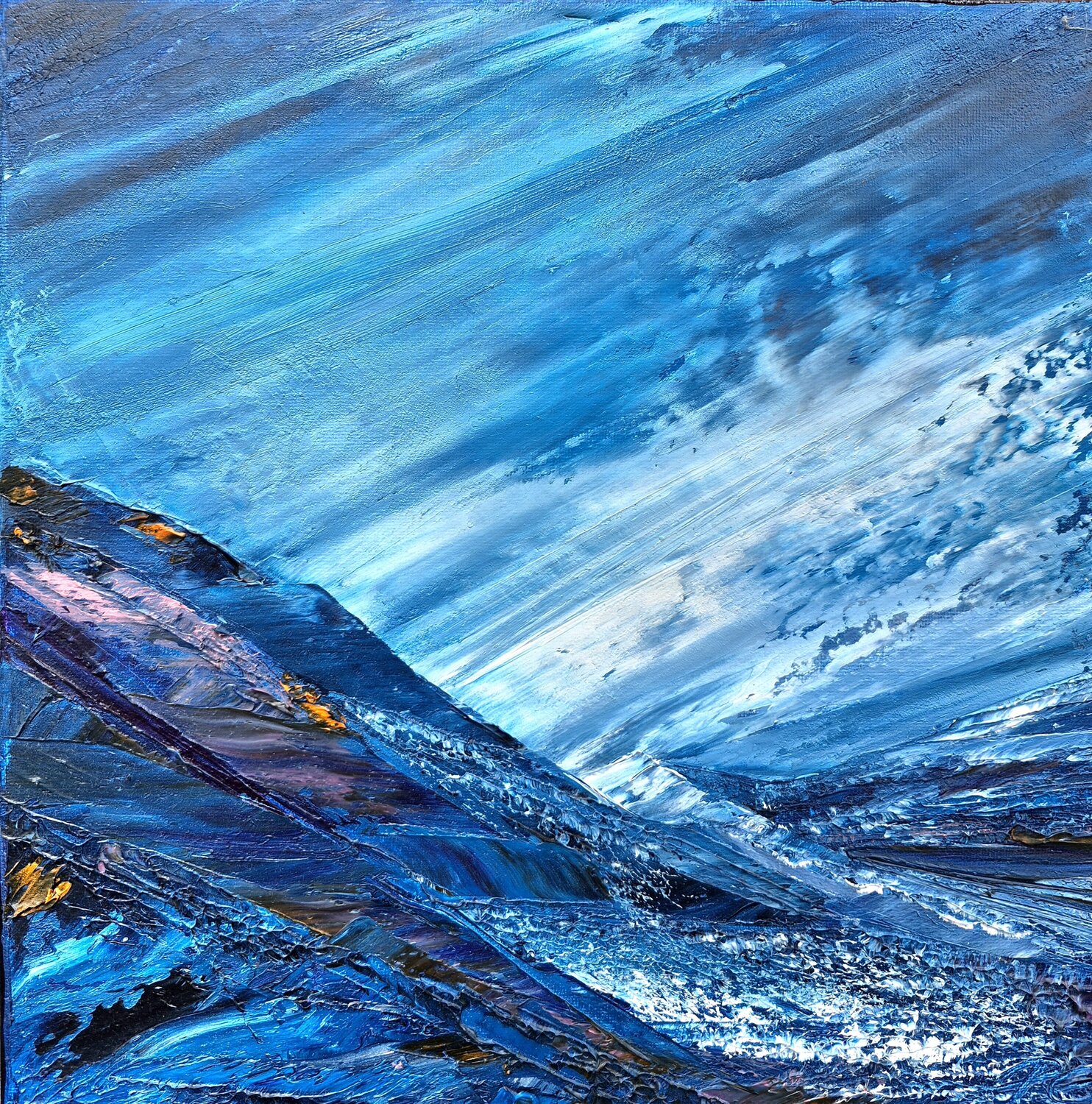 Wellenreiter Petra Erengil Original painting for sale