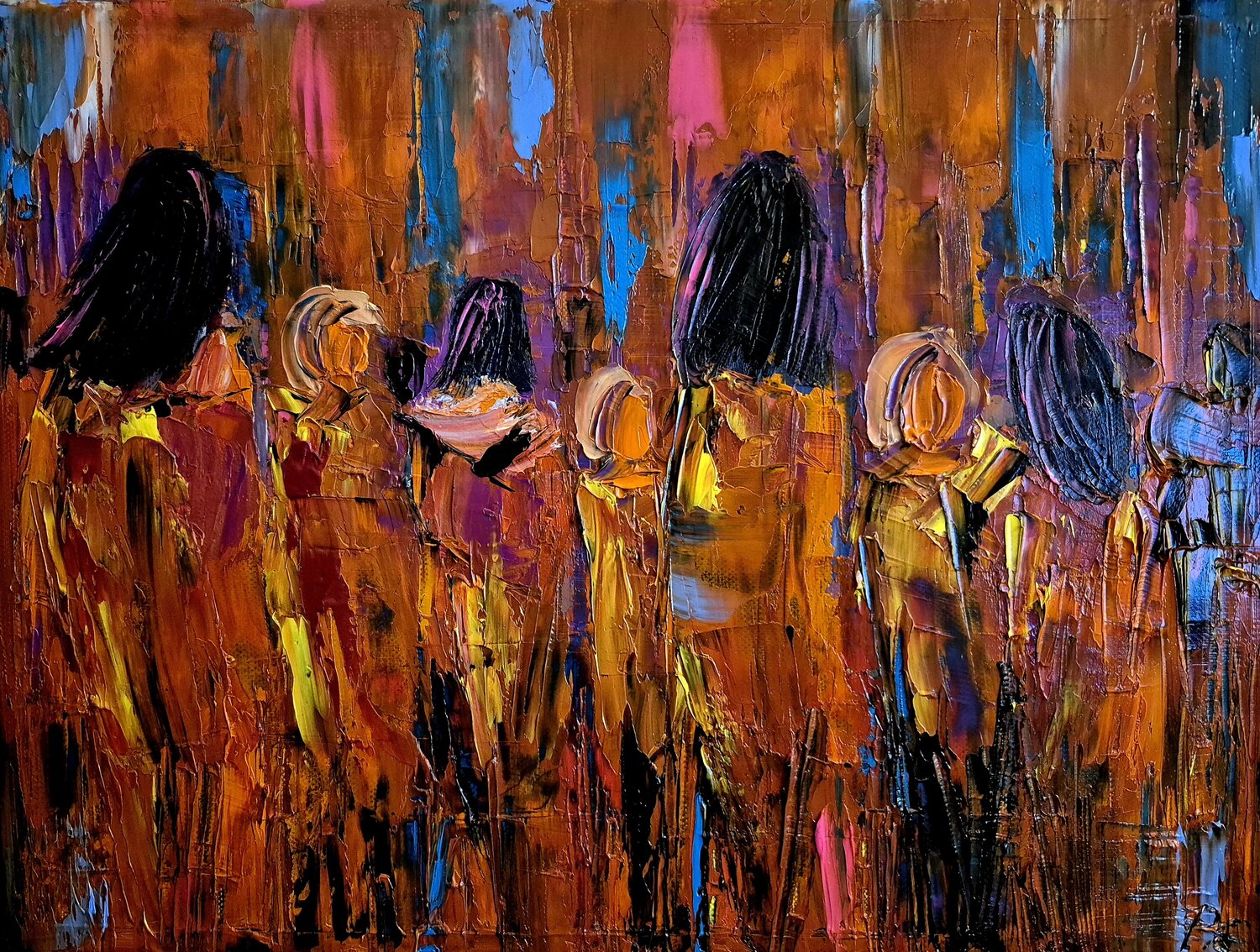 People Petra Erengil Original painting for sale