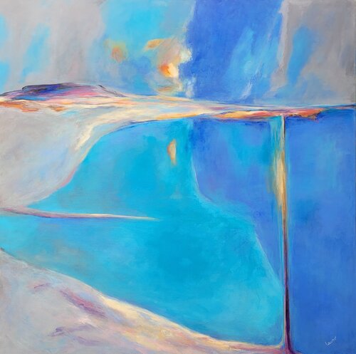 "Marine avant l'orage" by Laurence Moretto, Painting for Sale on Select